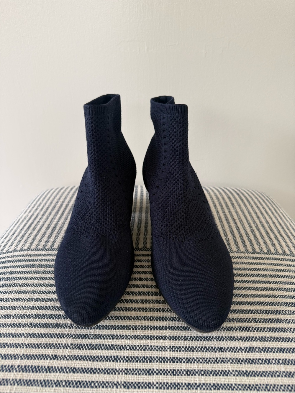 Eileen Fisher Stretch Knit Bootie - Navy - Picture 4 of 8